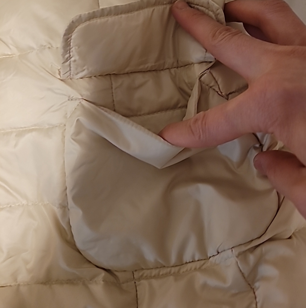 Visconf Women's Goose Down Beige Jacket IT size 44 US8 - Picture 4 of 9